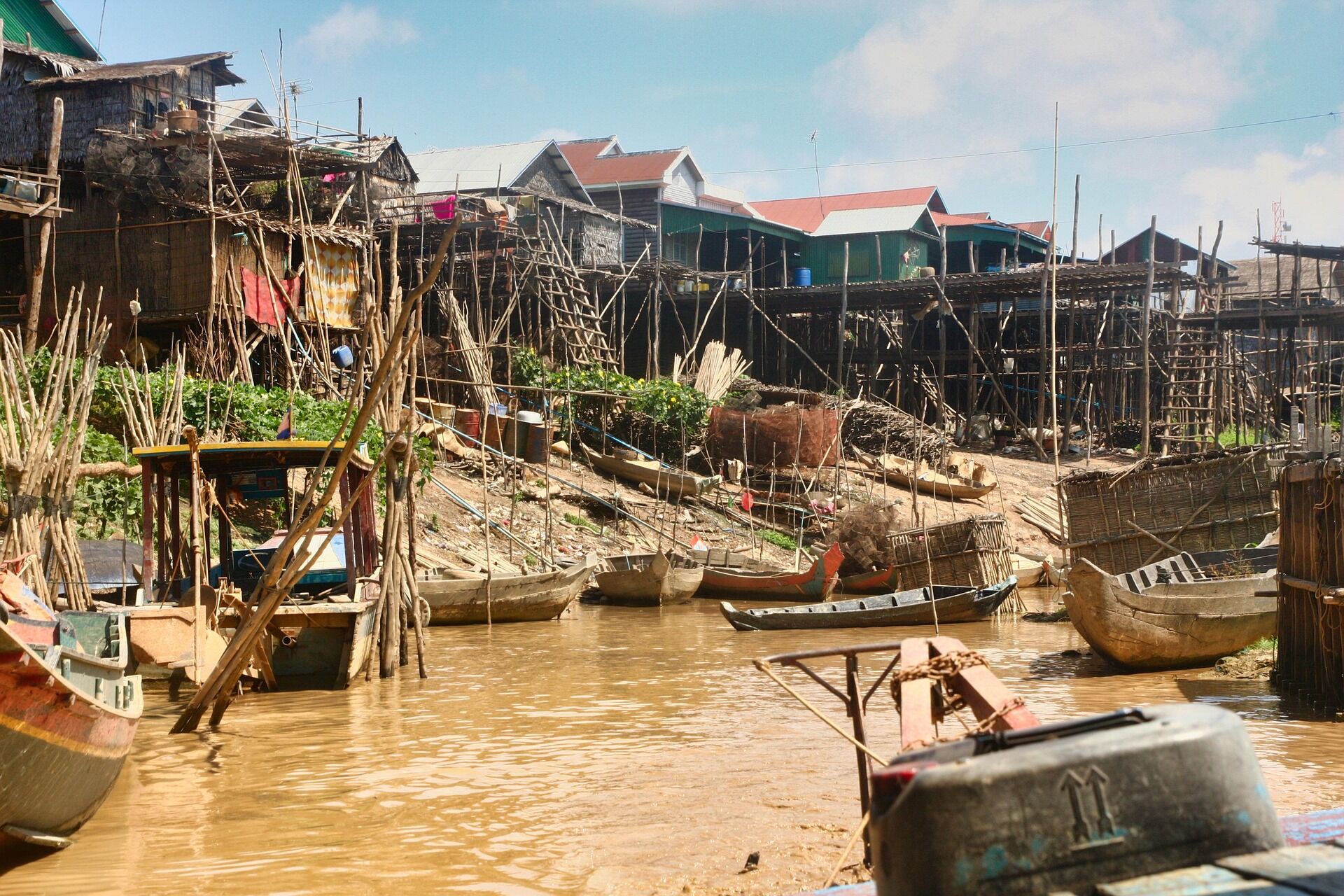 Local stilt-hourses on Tonle Sap Lake, Siem Reap